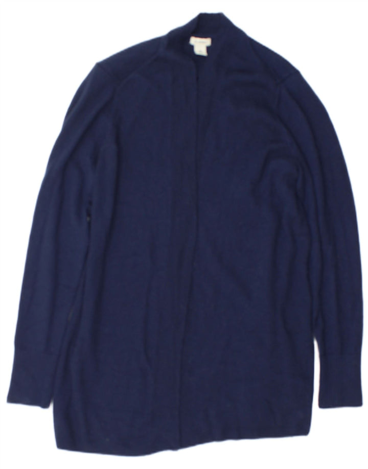 Sweter damski L.L.Bean z otwartym kardiganem UK 14 Średni granatowy wełniany