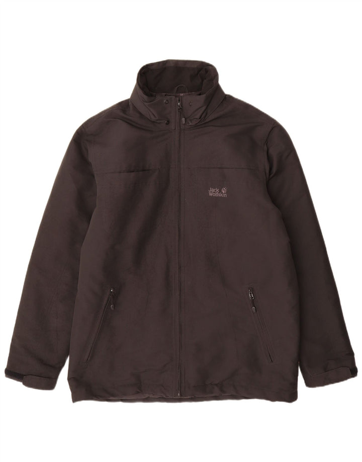 Męska ocieplana kurtka Jack Wolfskin UK 40/42, duża, czarna, poliester
