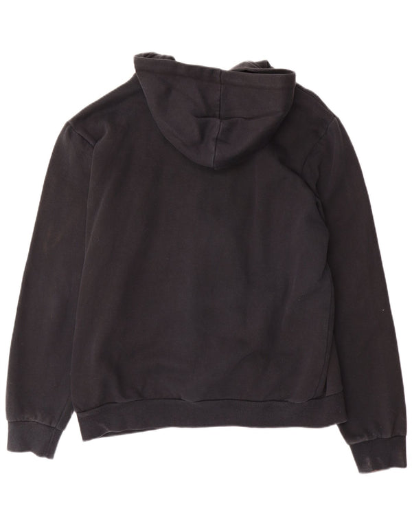 Męski sweter Puma z grafiką i zamkiem błyskawicznym, duży, czarny, bawełniany