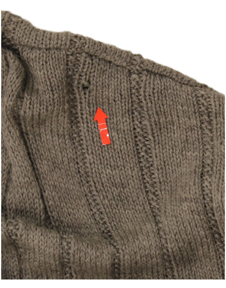 Sweter męski w stylu vintage, 2XL, szary