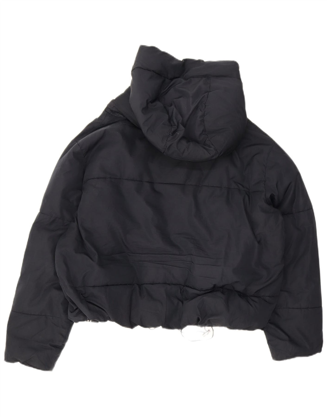 Damska, oversize'owa, wyściełana kurtka z kapturem, zara UK 10, mała, granatowa