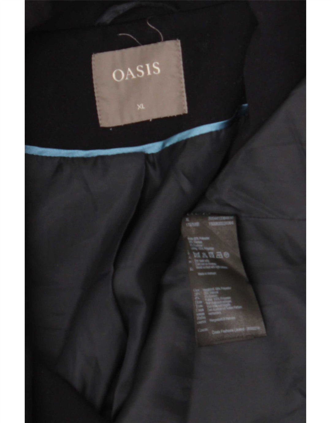 Płaszcz damski Oasis UK 18 XL Granatowy Poliester