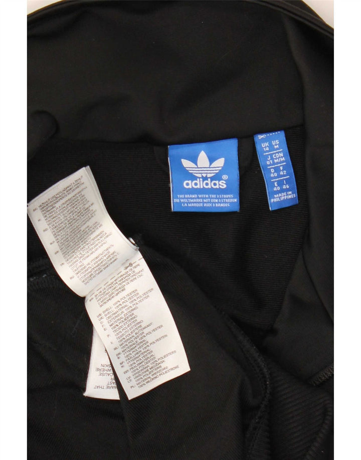 Damska bluza dresowa Adidas z grafiką, UK 14, średni czarny poliester