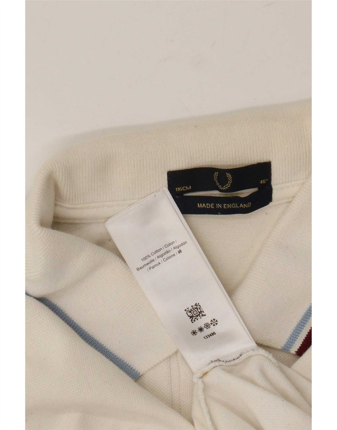 Męska koszulka polo Fred Perry, duża, biała, bawełniana