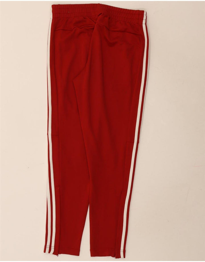 Damskie spodnie dresowe Adidas UK 12/14 Średni czerwony poliester