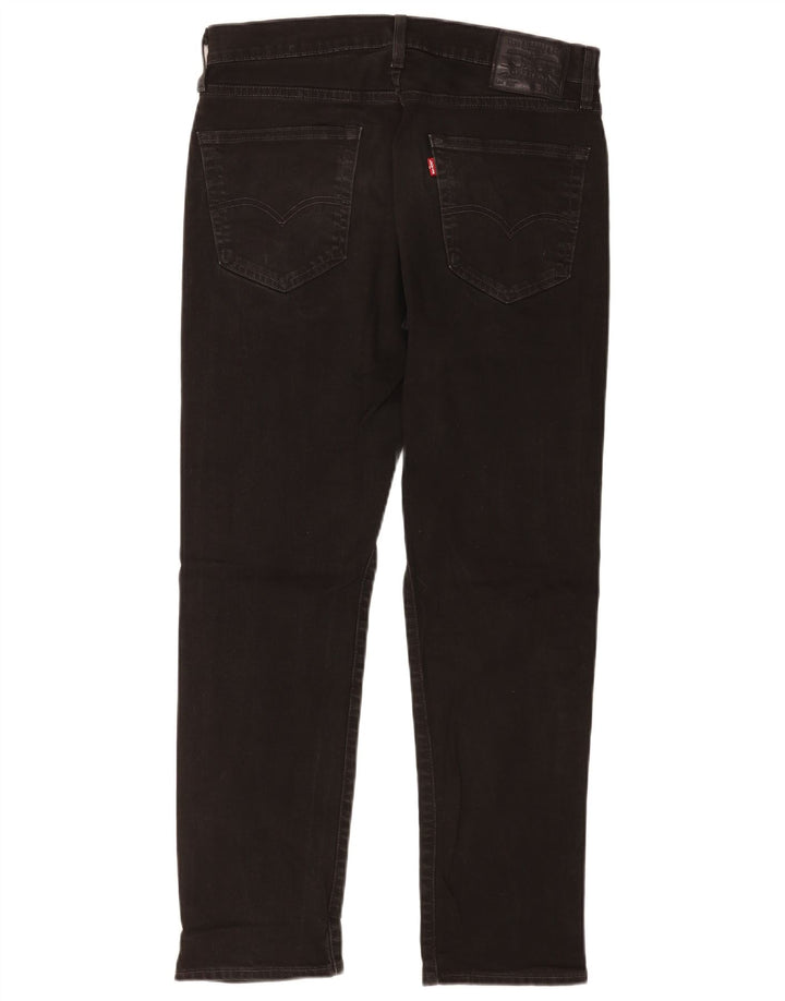 Męskie jeansy Levi's 502 Tapered W33 L30 Czarna bawełna