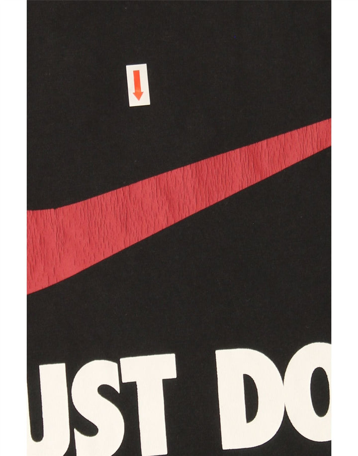 NIKE Mens Graphic T-Shirt Top Medium Black Cotton Vintage Nike and Second-Hand Nike from Messina Hembry 
