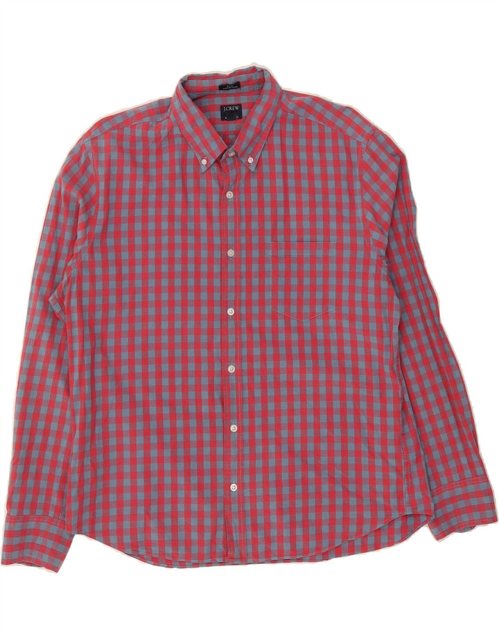 J. CREW Mens Flex Slim Shirt XL Red Gingham Cotton Vintage J. Crew and Second-Hand J. Crew from Messina Hembry 