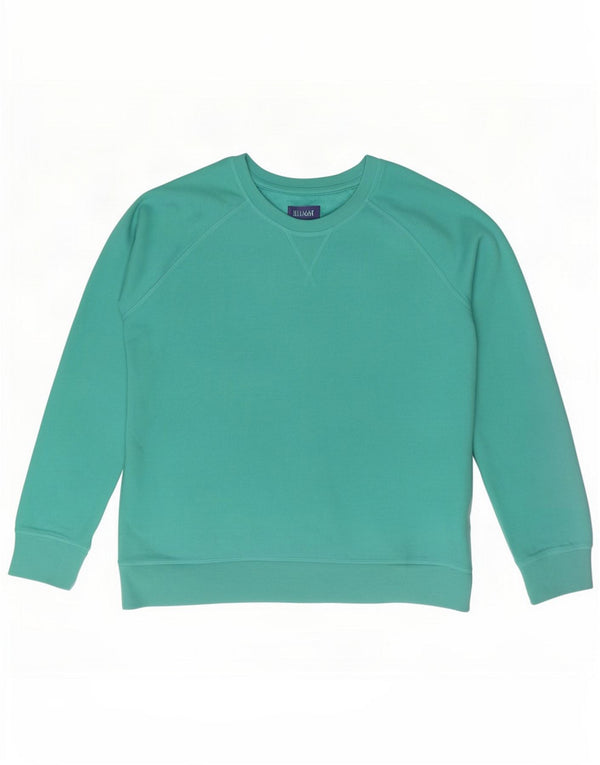 Crew Clothing Bluza damska Jumper UK 14 Large Turkusowa bawełna