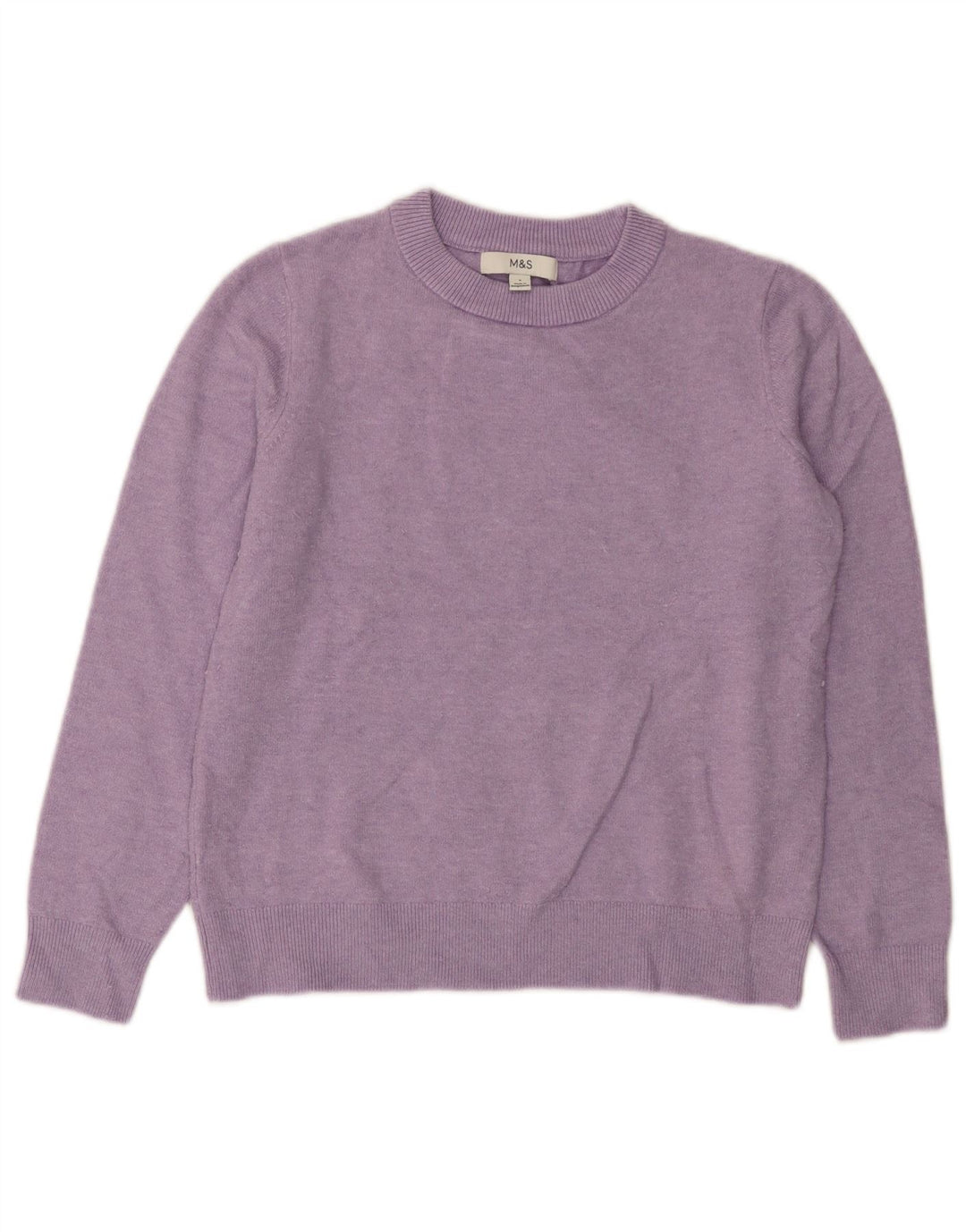 Sweter damski Marks & Spencer z okrągłym dekoltem, UK 10, mały fiolet