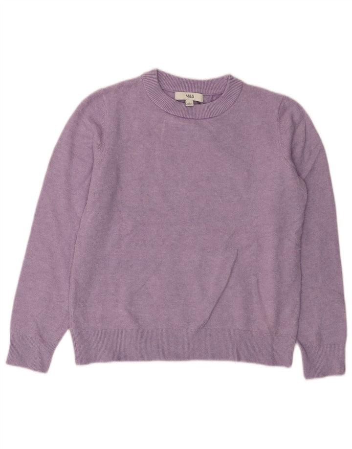 Sweter damski Marks & Spencer z okrągłym dekoltem, UK 10, mały fiolet