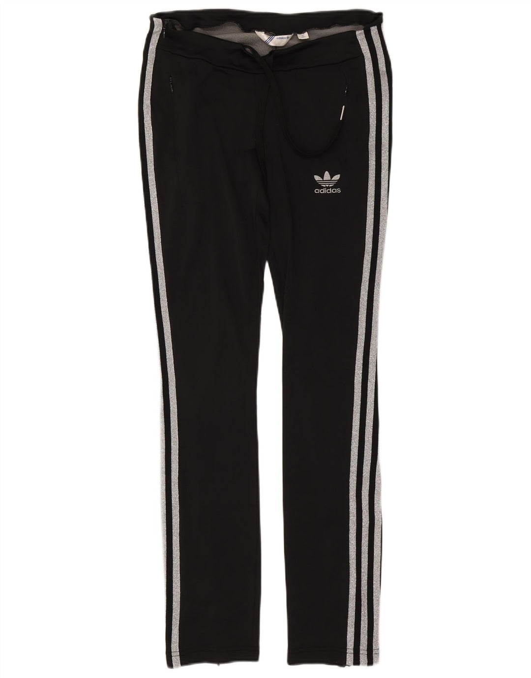 Damskie spodnie dresowe Adidas IT 42 Średni czarny poliamid