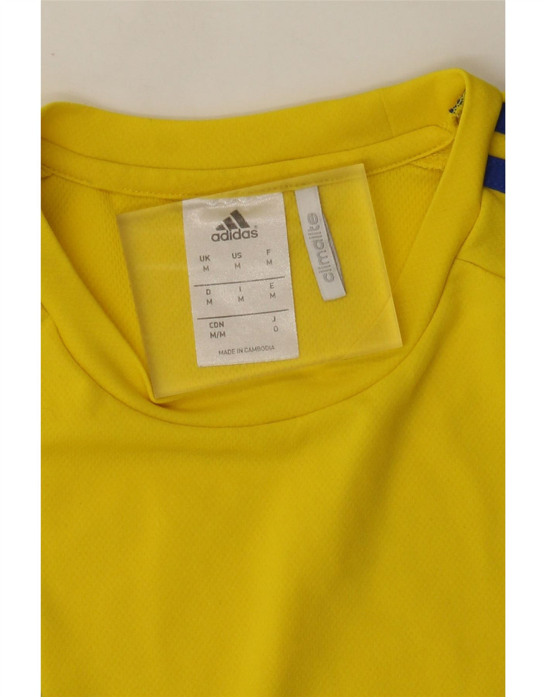 Męska koszulka Adidas Climalite Top Medium Yellow Colorblock