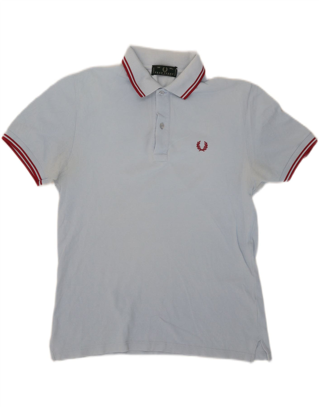 Męska koszulka polo FRED PERRY, mała, niebieska, bawełniana