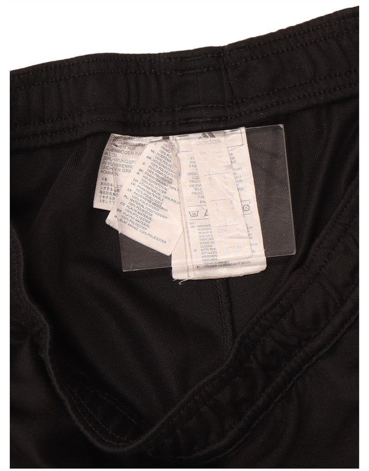 Męskie spodnie dresowe ADIDAS, małe, czarne, poliestrowe