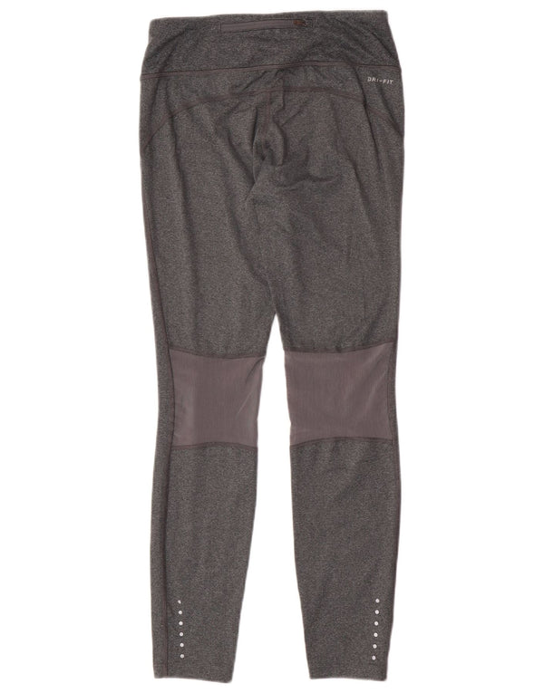 Damskie legginsy Nike Dri Fit UK 10, małe, szare, poliestrowe