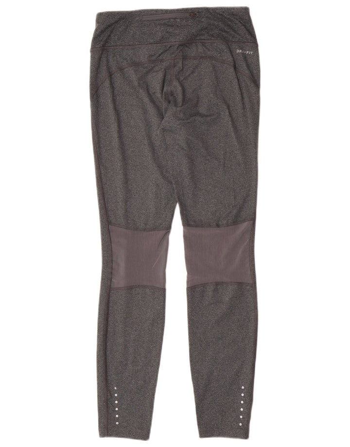 Damskie legginsy Nike Dri Fit UK 10, małe, szare, poliestrowe