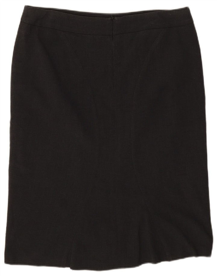 Marks & Spencer Damska prosta spódnica UK 12 Medium W32 Szary poliester