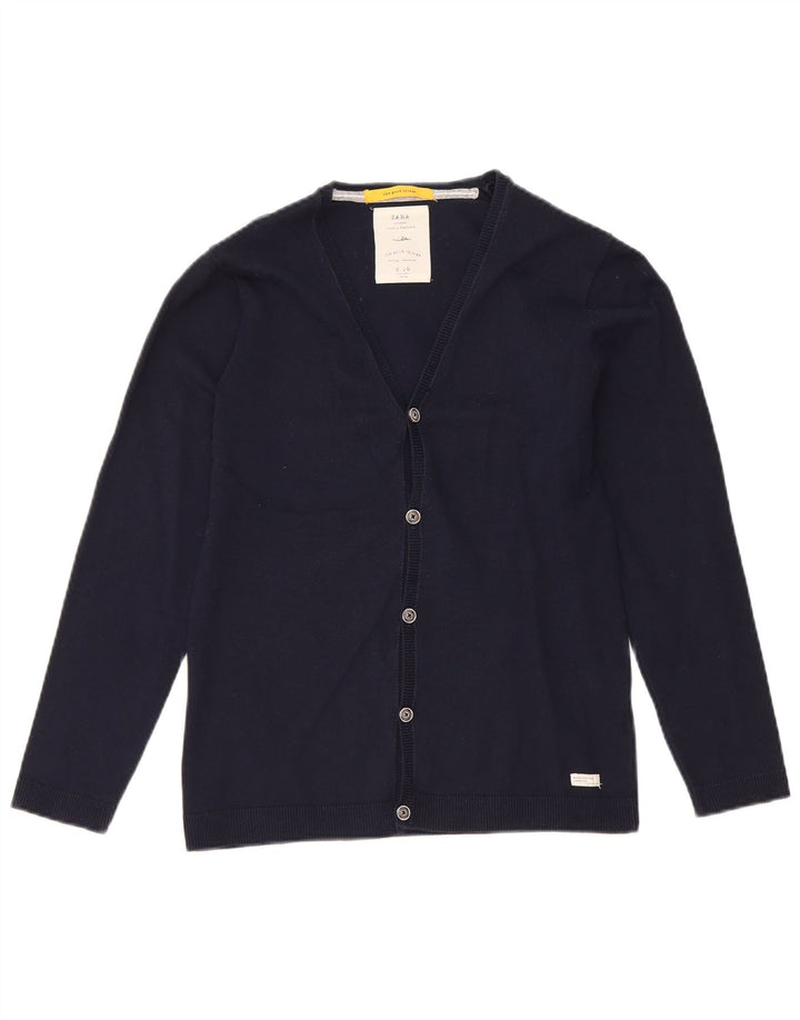 Sweter chłopięcy Zara Cardigan 9-10 lat granatowy