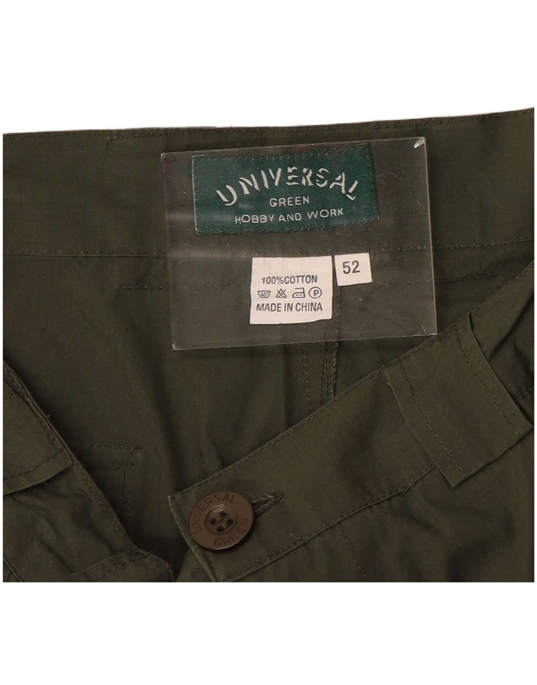 Damskie spodenki cargo VINTAGE IT 52 XL W36, bawełna khaki