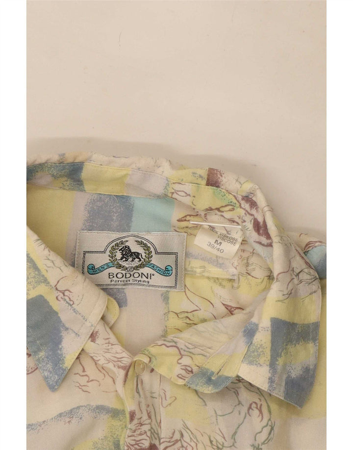 Koszula męska z krótkim rękawem Bodoni, rozmiar 39/40, średni wielobarwny patchwork