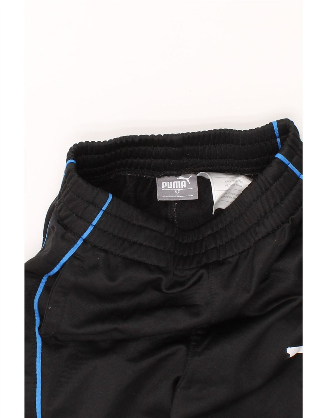 PUMA Boys Tracksuit Trousers 3-4 Years Black Polyester Vintage Puma and Second-Hand Puma from Messina Hembry 