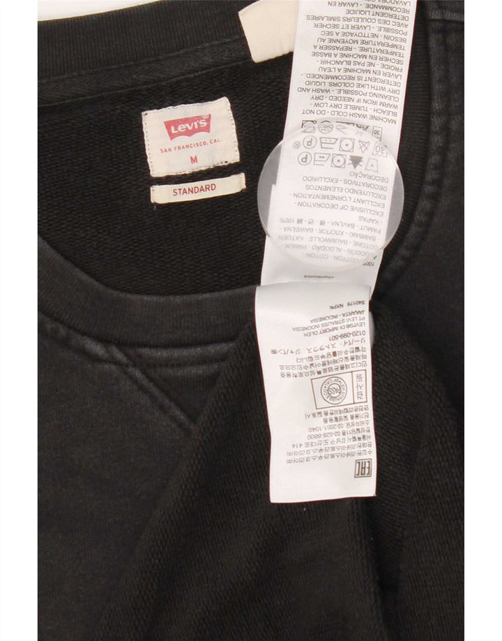 Męski sweter Levi's o standardowym kroju, średnio czarny, bawełniany