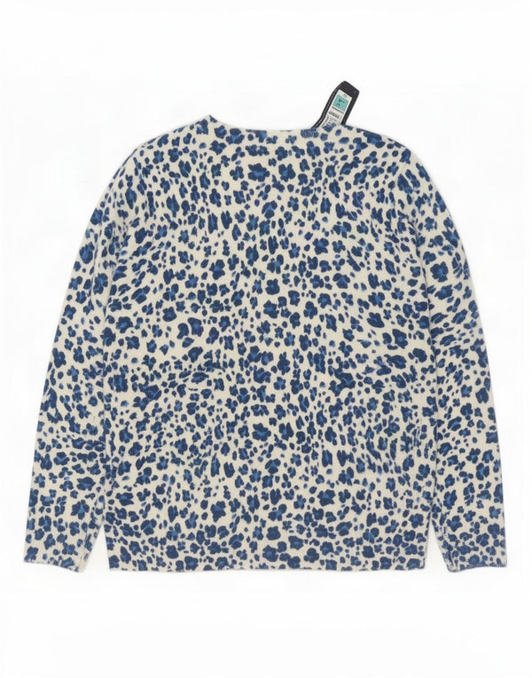 Marks & Spencer Damski sweter z dekoltem w łódkę, UK 14, średni biały