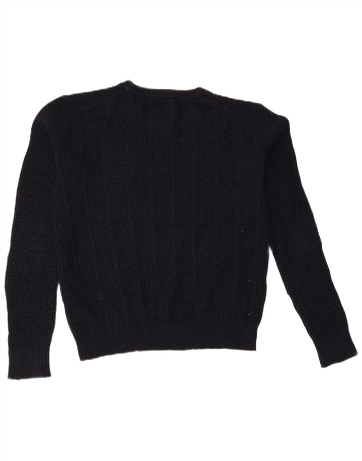 Damski sweter JACK WILLS z okrągłym dekoltem UK 12, średni granatowy