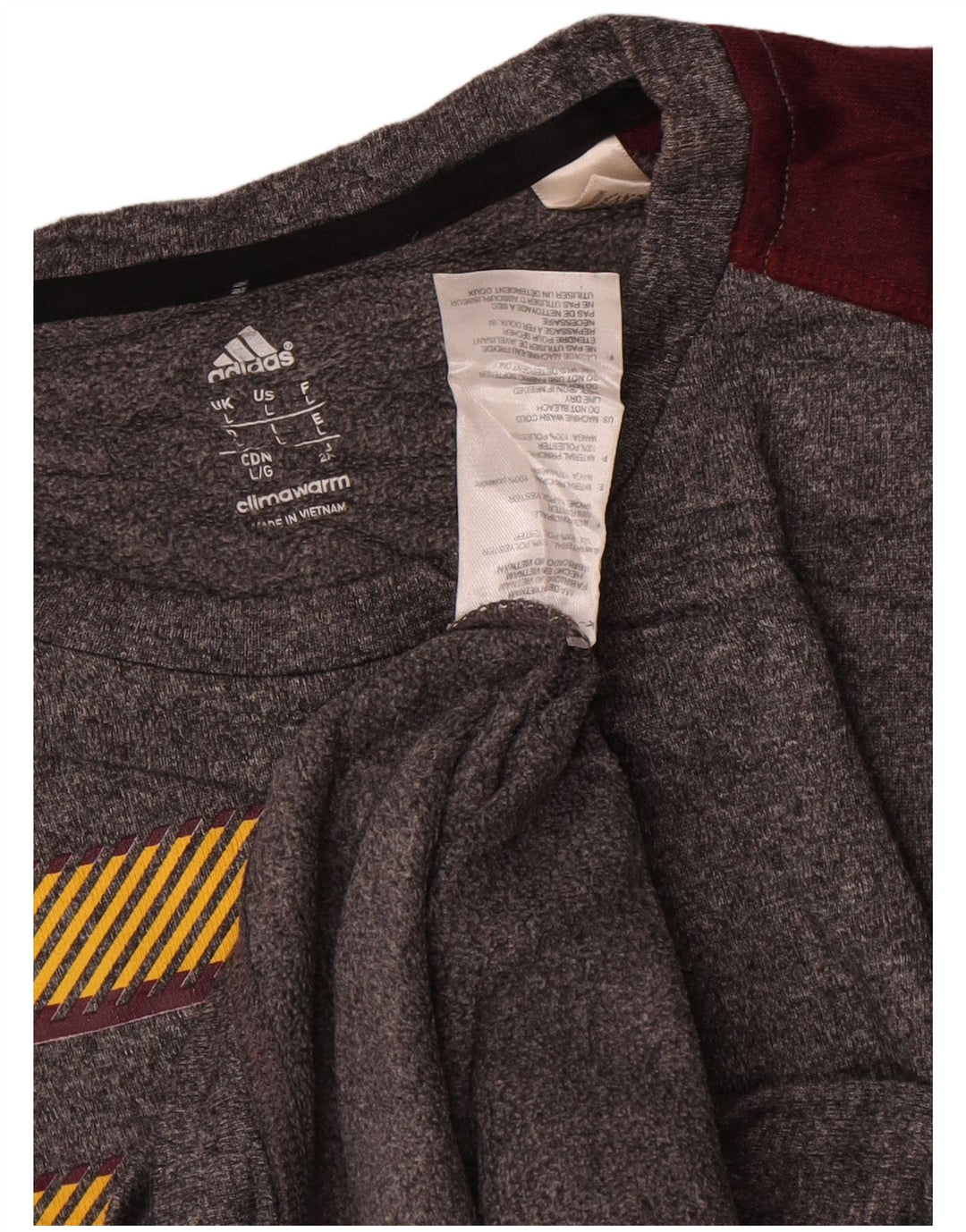 Bluza męska Adidas Arizona State Sun Devils, duża, szara
