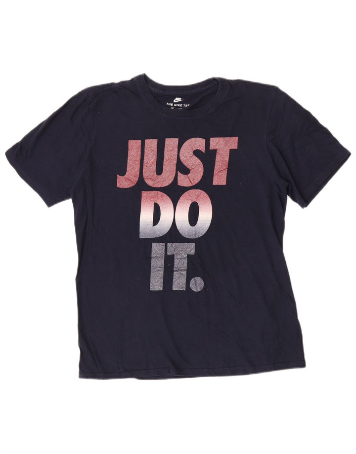 Męski T-shirt Nike Athletic Cut Graphic Top, średni granatowy