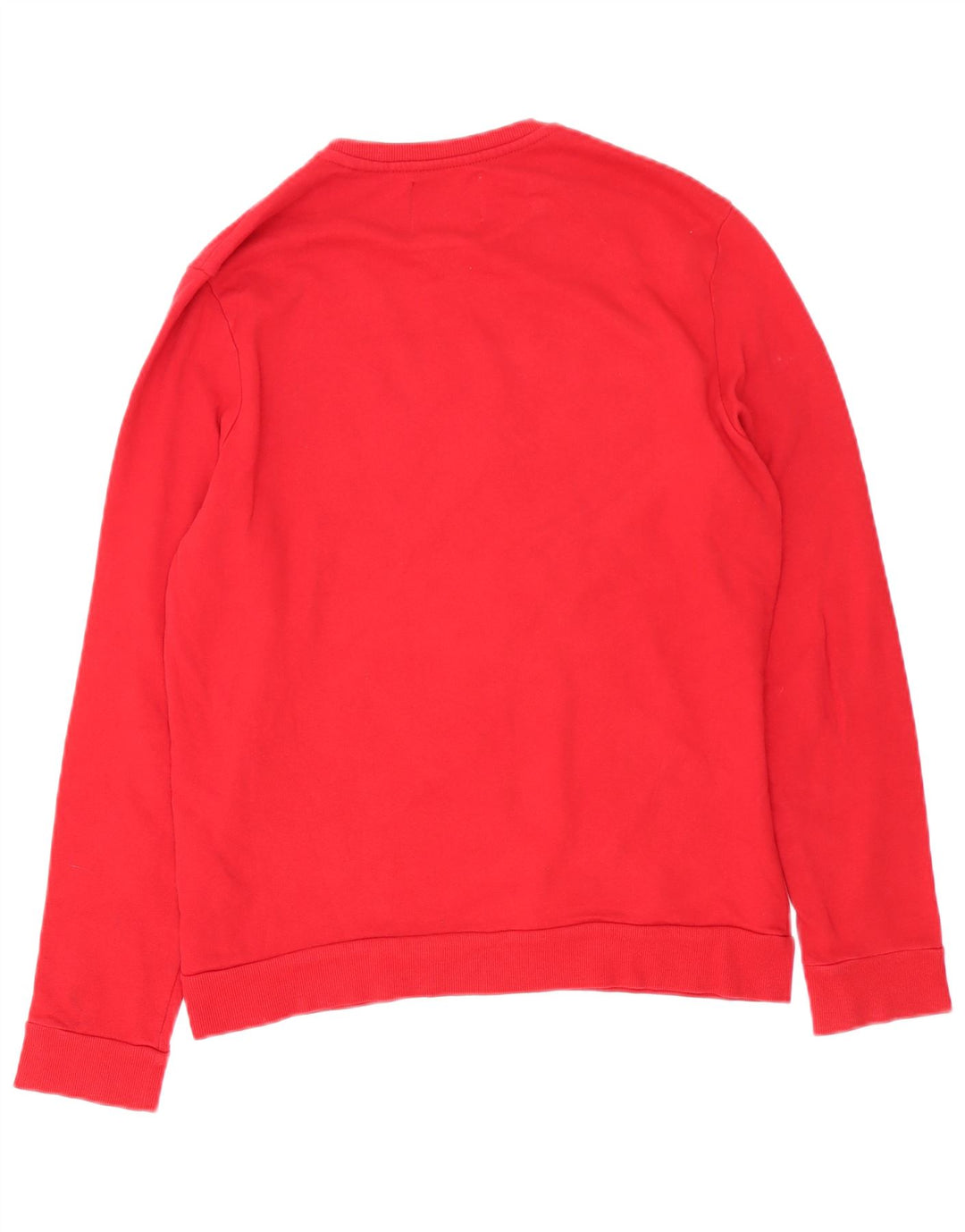 Męska bluza Guess z grafiką, średnio czerwona, bawełniana