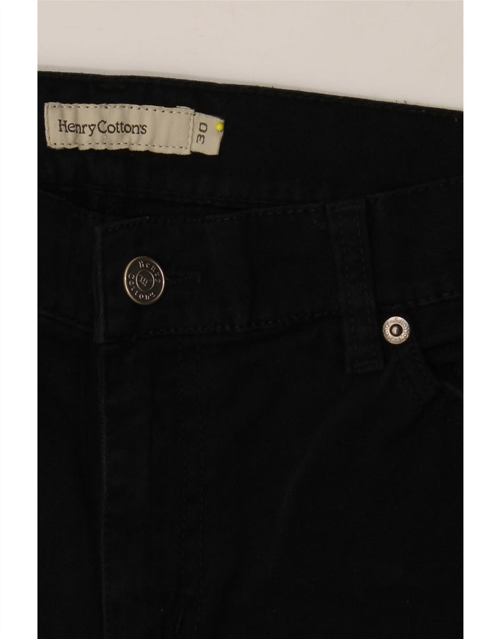 HENRY COTTONS Womens Straight Jeans W30 L30 Black Vintage Henry Cottons and Second-Hand Henry Cottons from Messina Hembry 