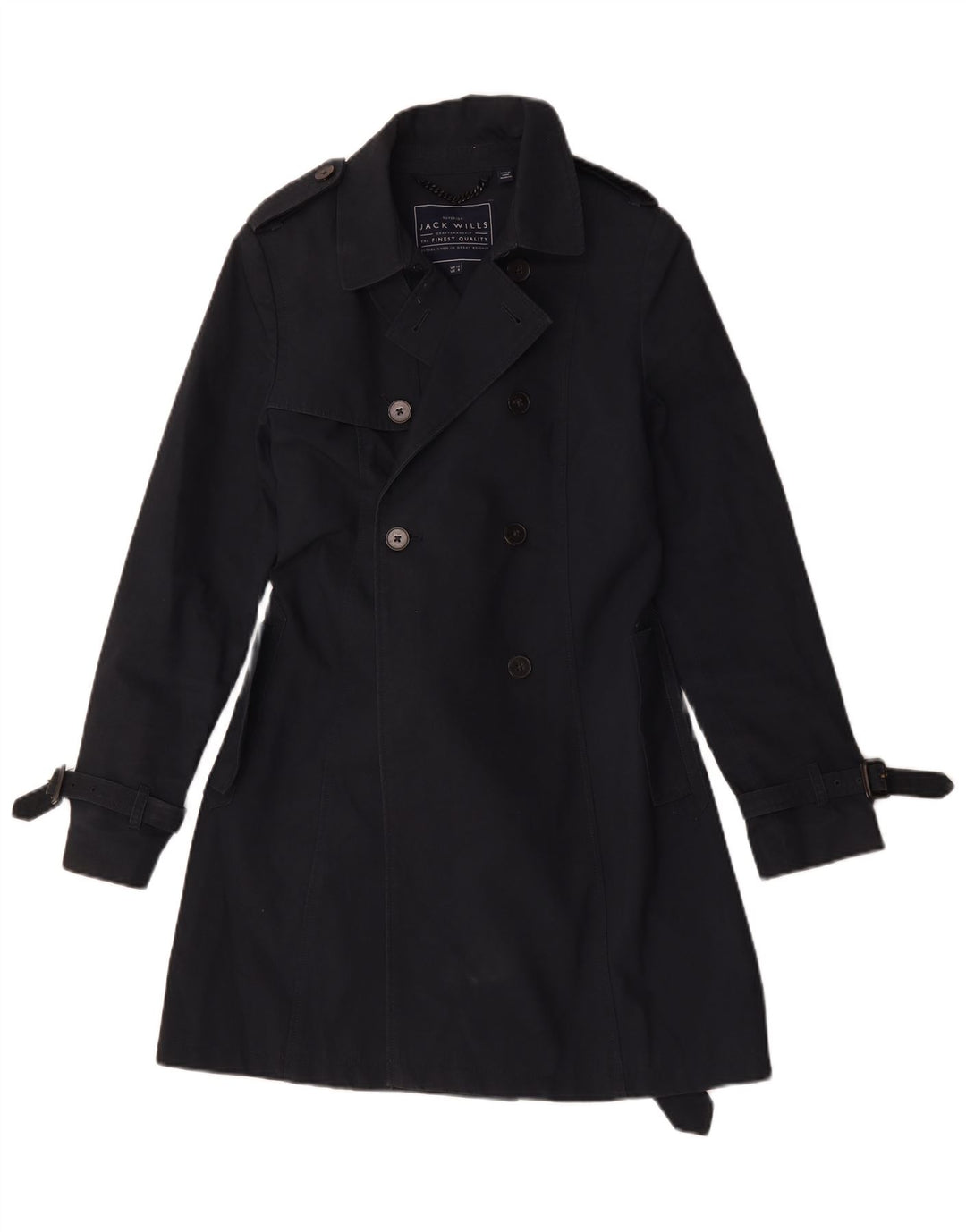 Trencz damski Jack Wills UK 12, średni granatowy, bawełniany