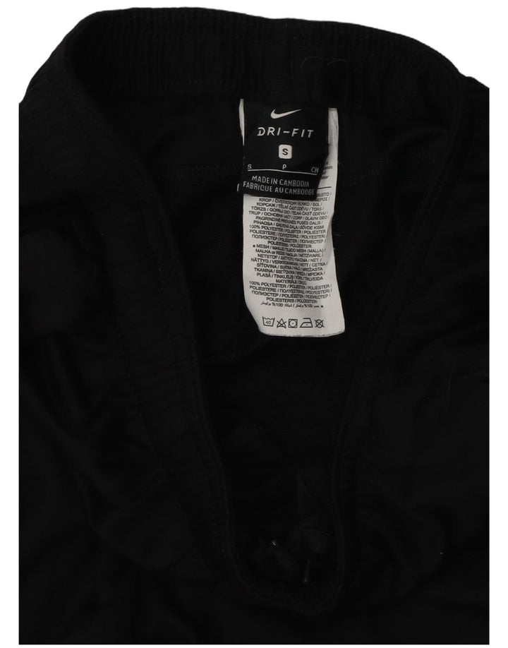 Męskie spodnie dresowe Nike, małe, czarne, z blokami kolorów, poliestrowe