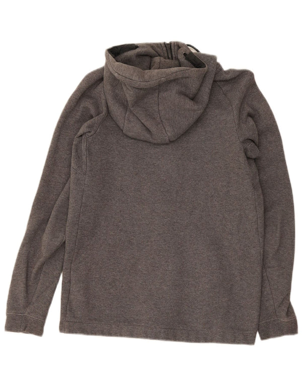 Męski sweter z kapturem i zamkiem Nike, mały, szary, bawełniany