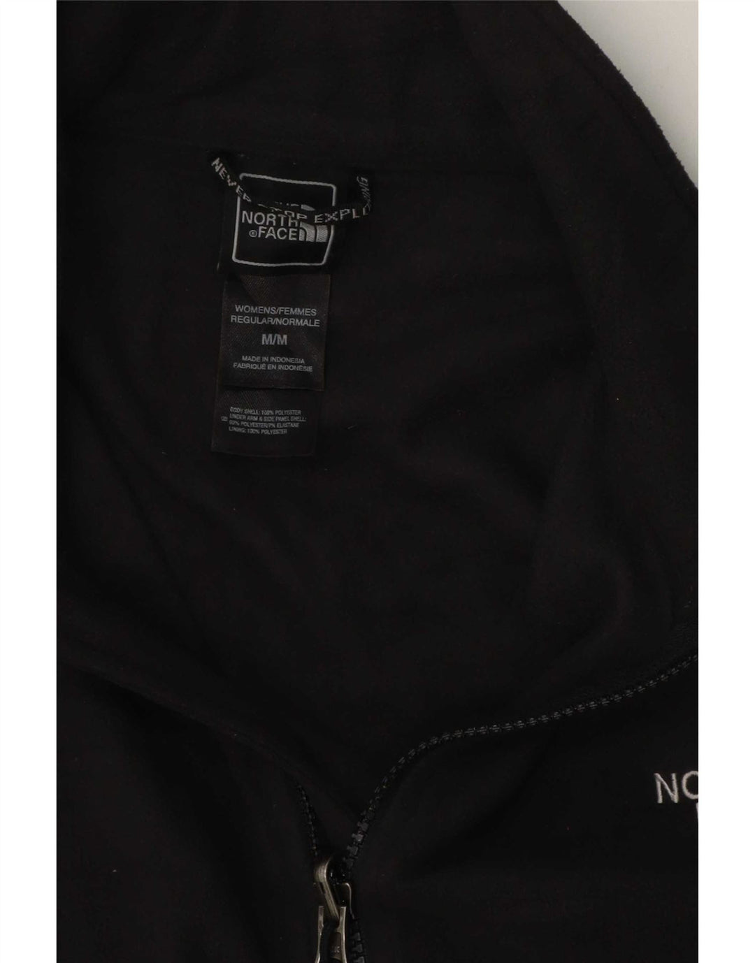 Damska kurtka polarowa The North Face z podszewką UK 14, średni czarny poliester