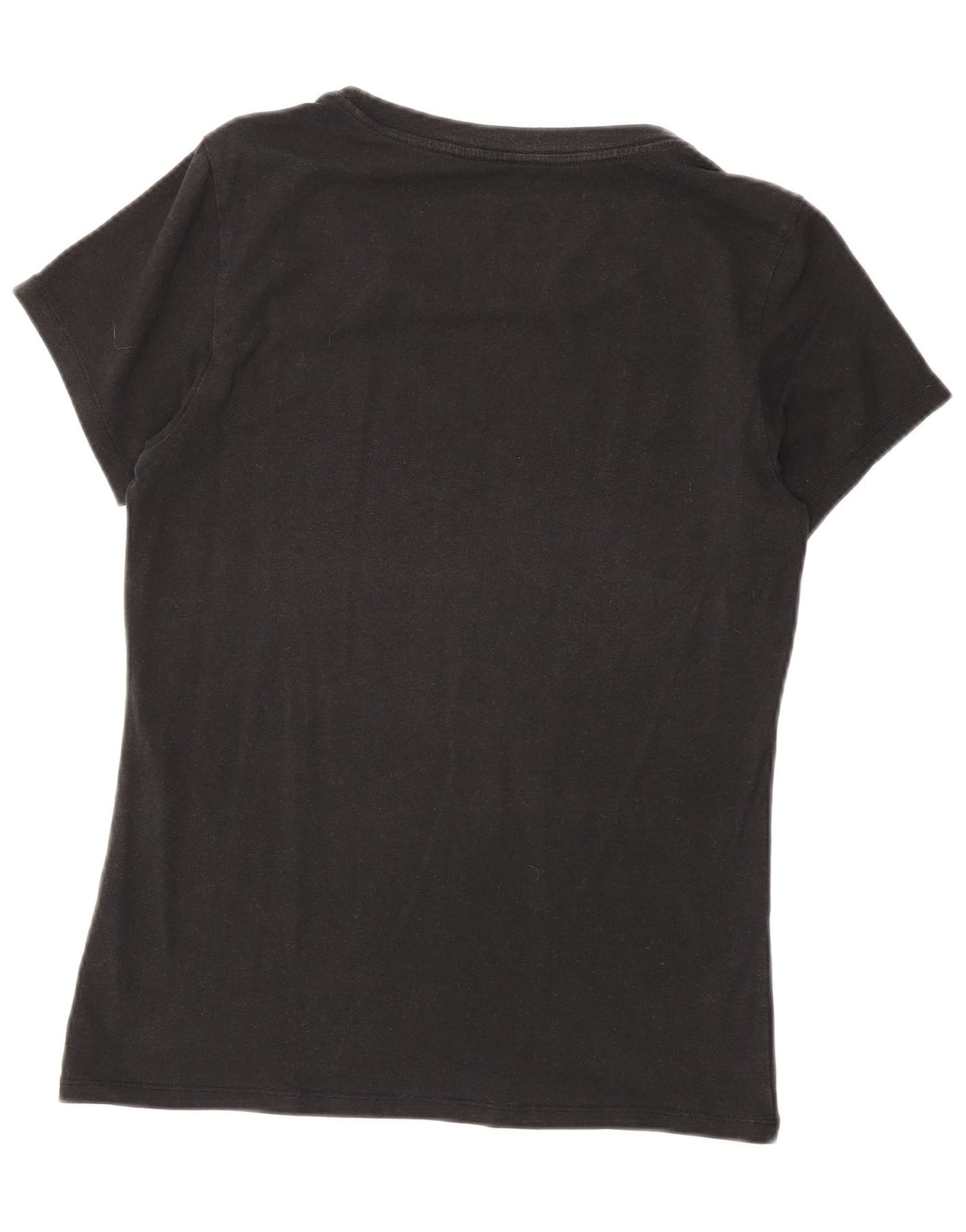 T-shirt damski Calvin Klein Top UK 12, średni czarny, bawełniany