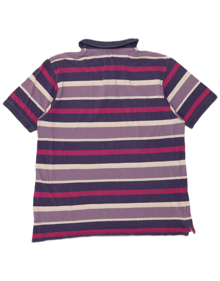 Męska koszulka polo James Pringle 2XL w fioletowe paski