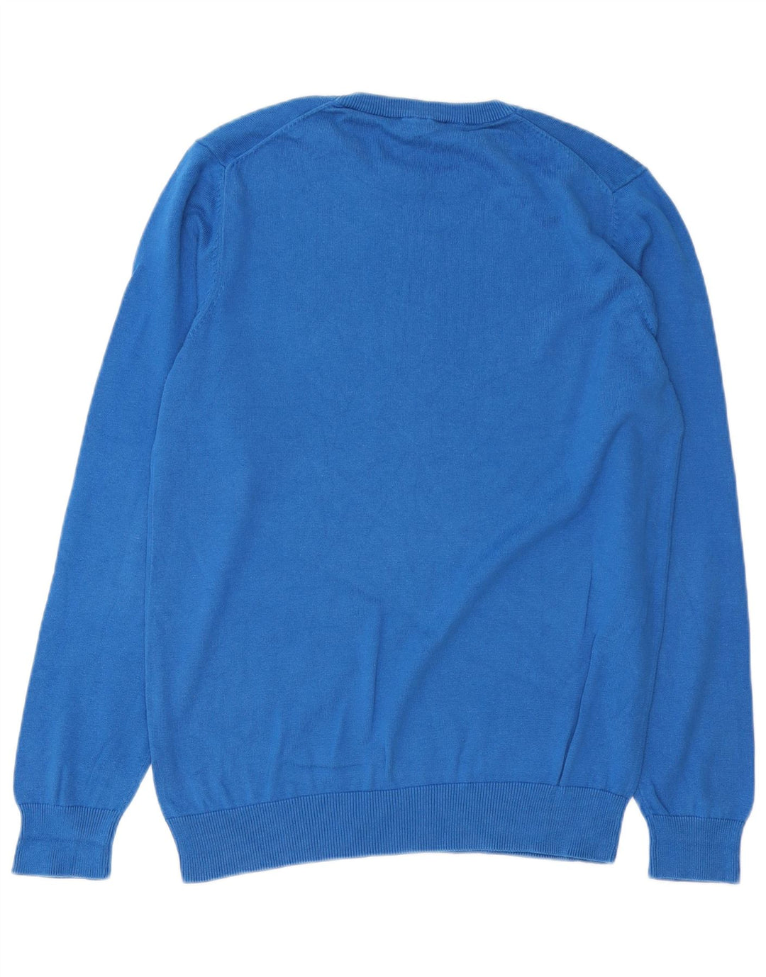 CREW CLOTHING Męski sweter z okrągłym dekoltem, duży, niebieski