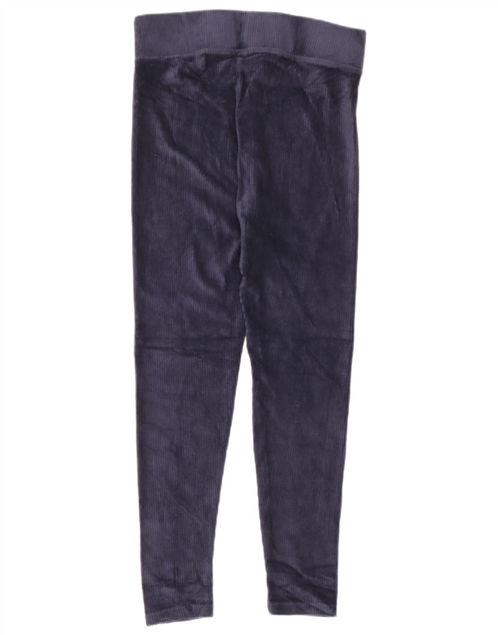 Legginsy damskie Marks & Spencer welurowe UK 12, średnie, granatowe, bawełniane
