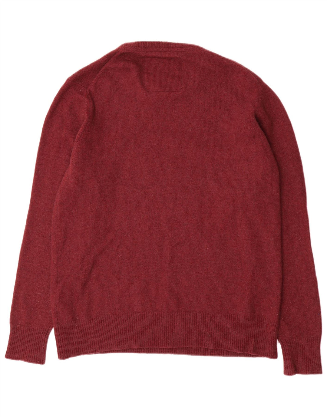 Męski sweter z okrągłym dekoltem Superdry 2XL, bordowa wełna