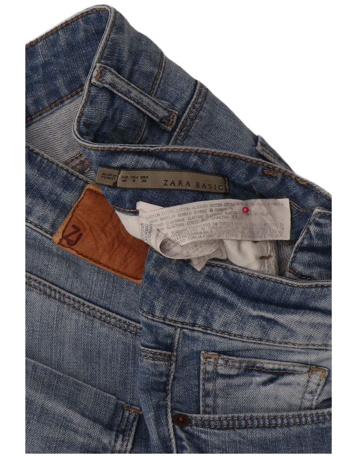 Damskie jeansy Zara Slim EU 40 Medium W30 L29 Niebieskie bawełniane