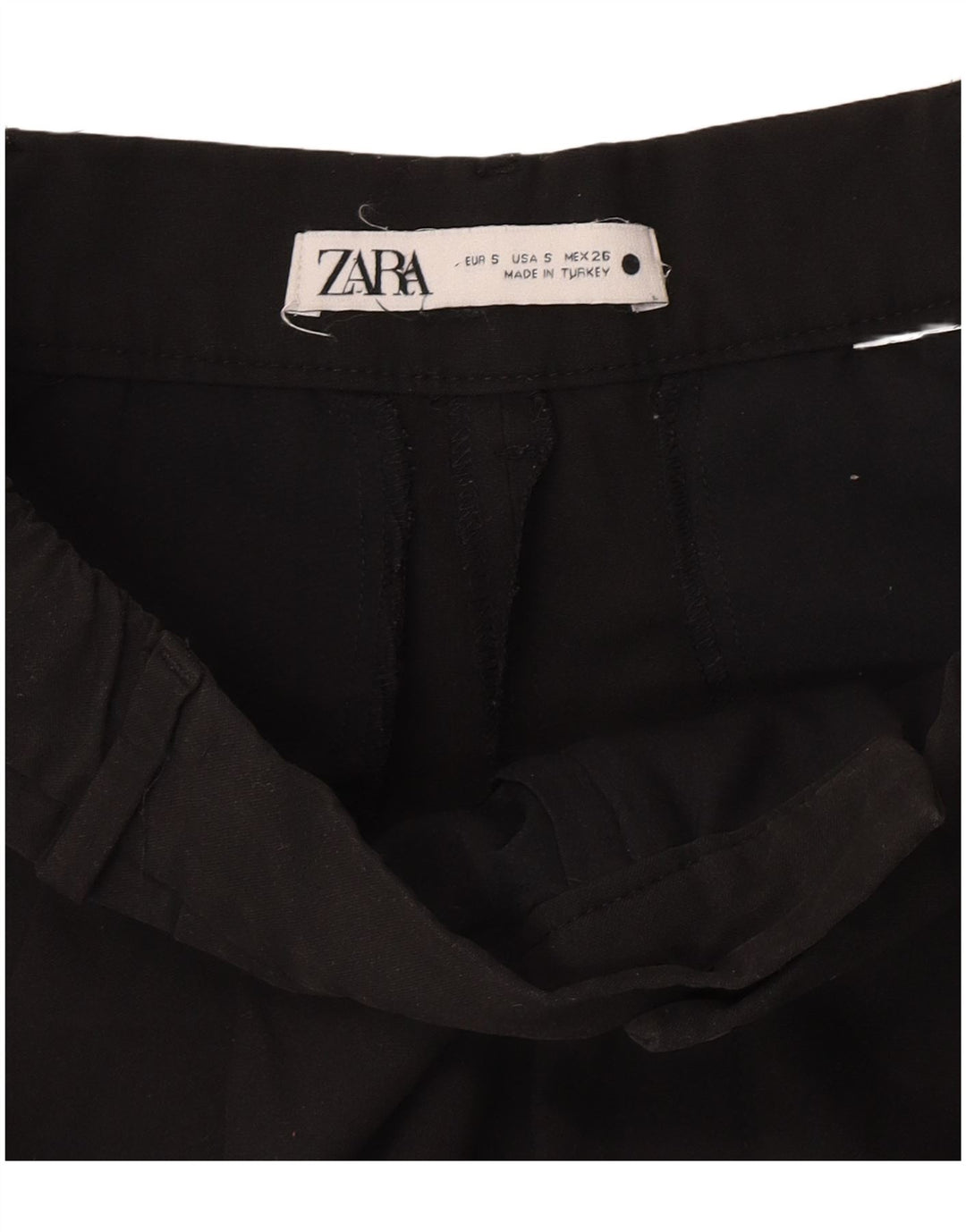 Damskie krótkie spodnie ZARA, małe W26 L25, czarne