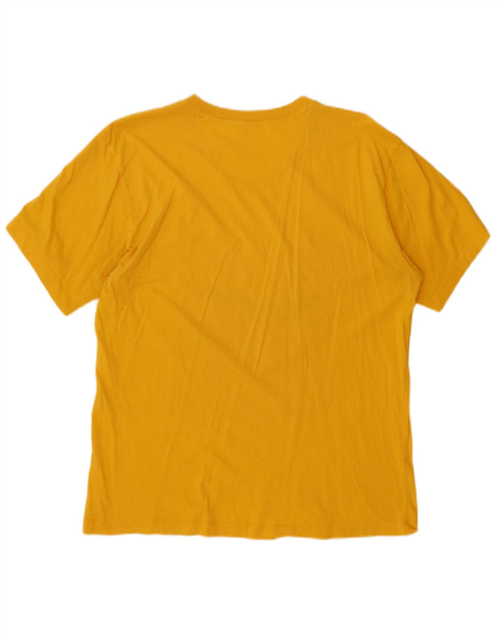 Męski T-shirt z grafiką CHAMPION, duży, żółty