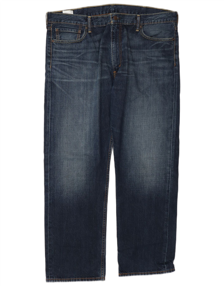 Męskie jeansy Levi's 504 Straight W40 L30 Niebieskie bawełniane