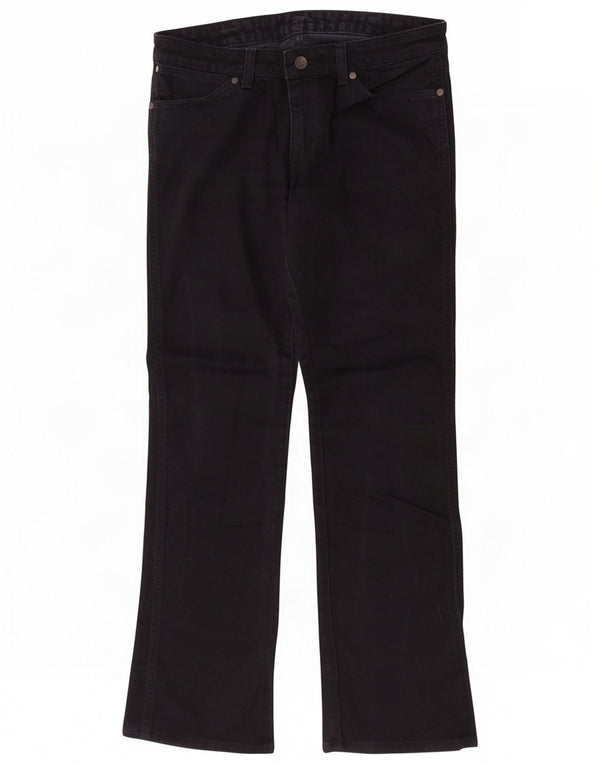 Damskie jeansy Wrangler Iris Straight W30 L30 Czarne bawełniane
