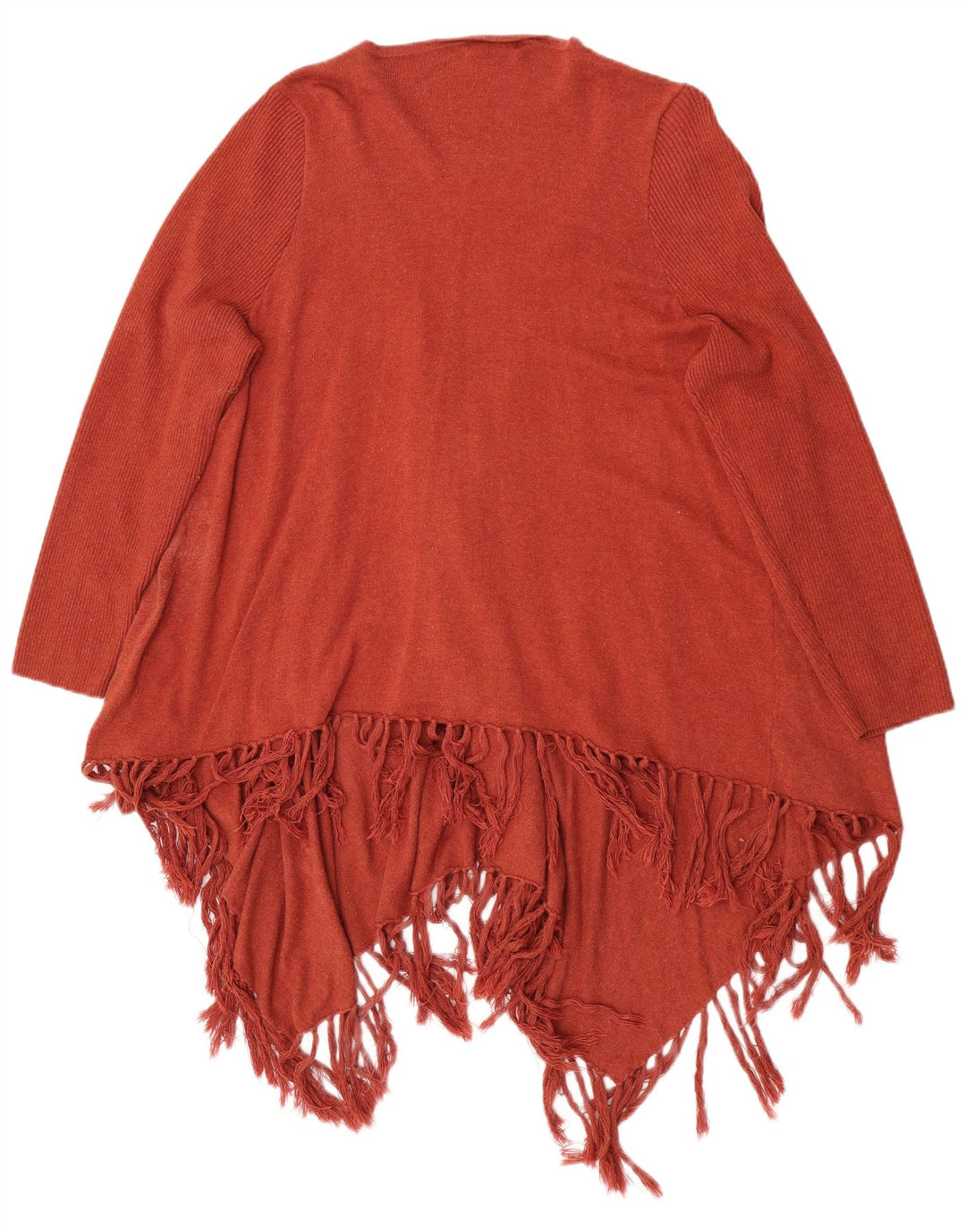 Marks & Spencer Damski sweter poncho z autografem, UK 16, duży, brązowy, bawełniany