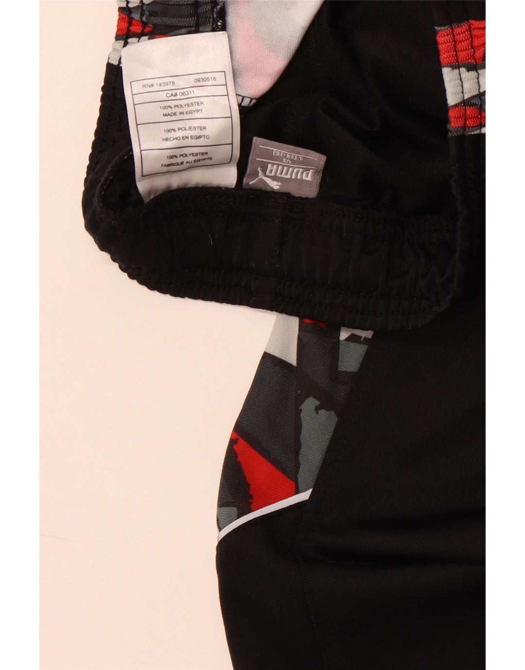 Chłopięce spodnie dresowe PUMA Joggery 14-15 lat, duże, czarne, geometryczne