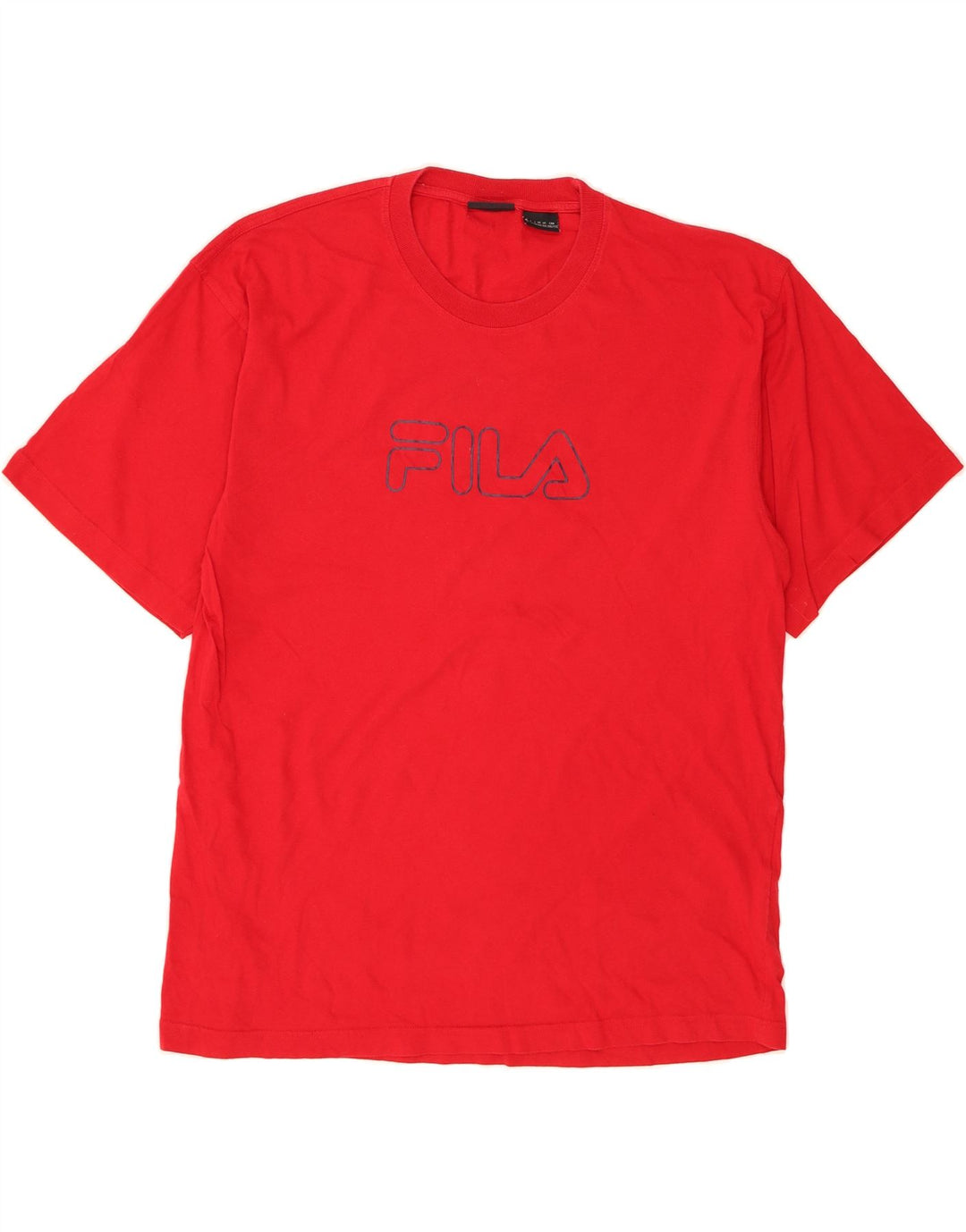 FILA Mens Graphic T-Shirt Top 2XL Red Vintage Fila and Second-Hand Fila from Messina Hembry 